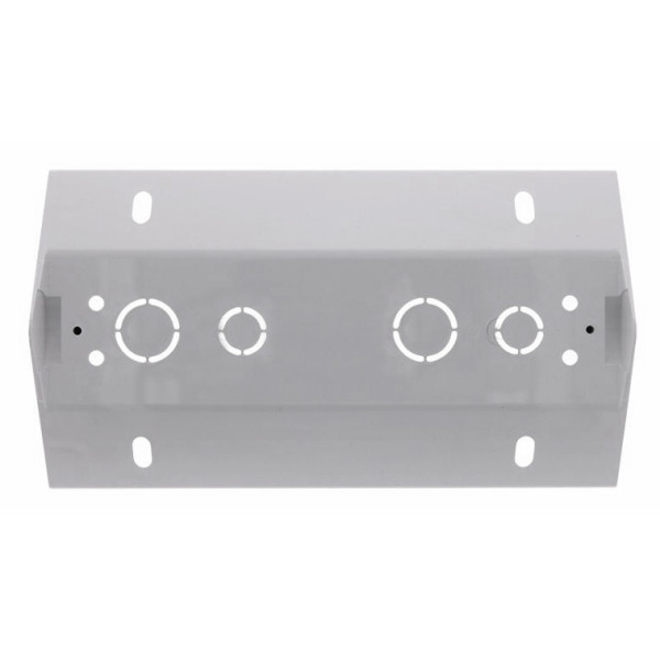 Подвійна кутова коробка для накладного монтажу під рамки PREMIUM, білий - фото №2