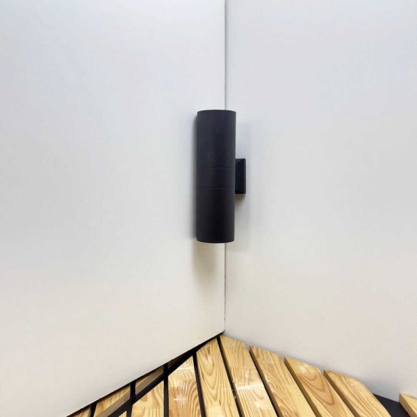 Светильник фасадный Violux TWIX-2D 2х40Вт Е27 IP44 антрацит ( 500360 ) - фото №2