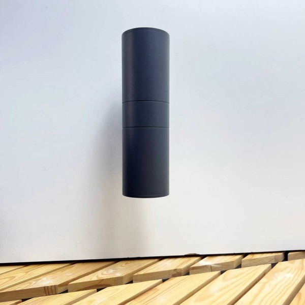 Светильник фасадный Violux TWIX-2D 2х40Вт Е27 IP44 антрацит ( 500360 ) - фото №3