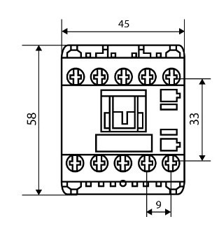 Мініконтактор Аско-Укрем ПМ 0-09-10 F7 110В LC1-K0910 (A0040010155) - фото №4