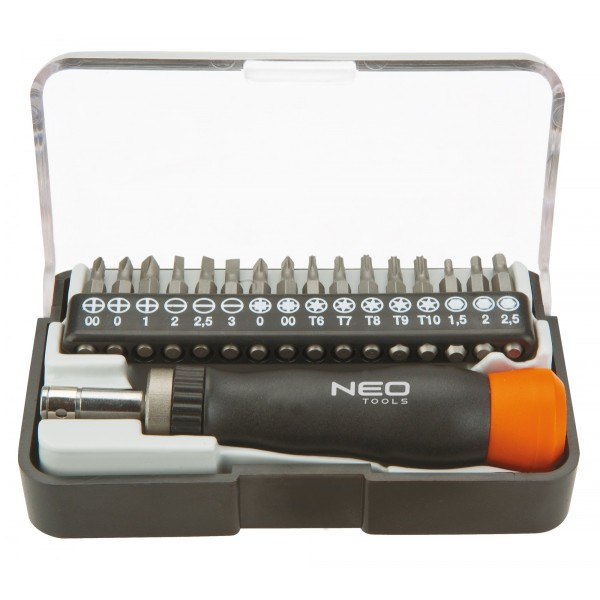 Набор прецизионных насадок с держателем Neo Tools 04-228 (17шт)