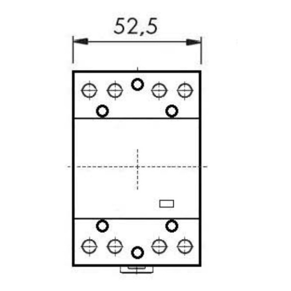Модульний контактор Schrack BZ326444 230В AC 4НО 63А - фото №2