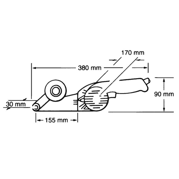 Ленточная шлифмашина Makita 9031 550Вт - фото №6