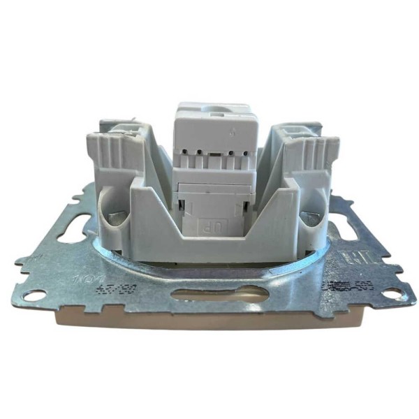 Розетка ELBI ZENA кремовая компьютерная 1-я CAT6e без рамки ( 609-010300-247 ) - фото №2