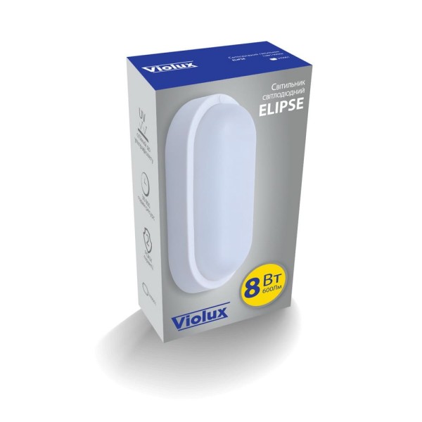 Светильник LED Violux ДББ ELIPSE 8W 5000K IP54 ( 240051 ) - фото №2