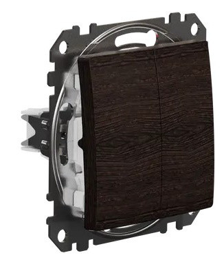 Двоклавішний вимикач Schneider Electric Sedna Design & Elements венге SDD181105 - фото №1