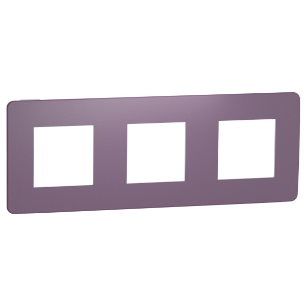 Трехпостовая рамка Schneider Electric NU280614 (лиловый/белый)