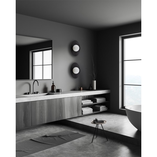 Бра, настінний світильник TK Lighting 10934 Slate G9 1x8W IP20 чорний - фото №1