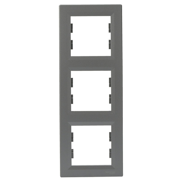 Рамка тройная вертикальная сталь Asfora, EPH5810362