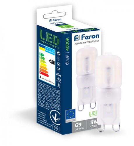 Светодиодная лампа Feron LB-430 3Вт 4000К G9 - фото №1