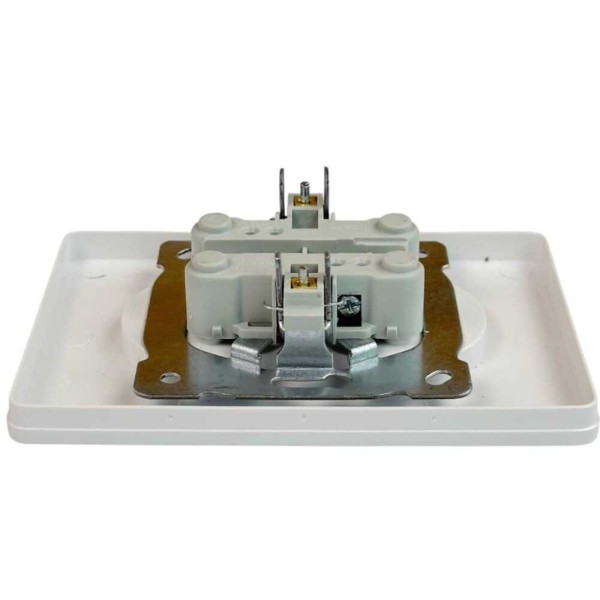 Розетка Nilson Selene біла 2-на без заземлення ( 23111024 ) - фото №3