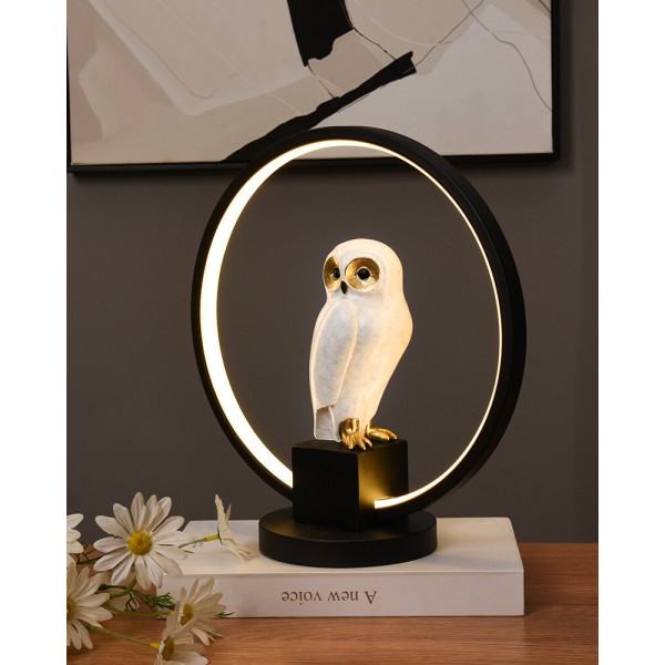 Настільна лампа Zuma Line 5905316663077 Sowa LED 1x4W 3000K 150Lm IP20 чорна - фото №3