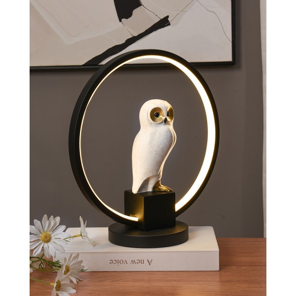Настільна лампа Zuma Line 5905316663077 Sowa LED 1x4W 3000K 150Lm IP20 чорна - фото №4