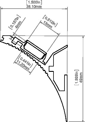 LED-профіль KLUS LIT-L, 1 метр - фото №3