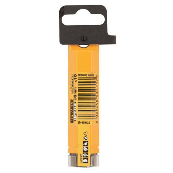 Кобальтовые сверла по металлу DeWALT DT4929 Extreme Industrial cobalt HSS-CO 5х86/46мм (10шт в упаковке) - фото №2