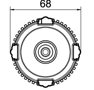 Кришка для підрозетника Obo Bettermann ZU 60-SD (2003760) - фото №1