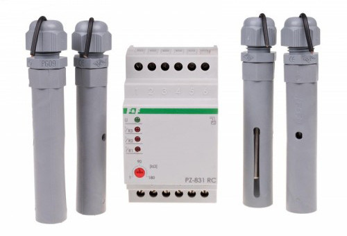 Трехуровневое реле контроля уровня жидкости F&F PZ-831RC (с регулировкой чувствительности)