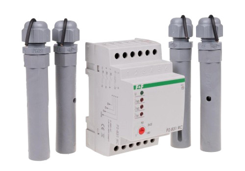 Трехуровневое реле контроля уровня жидкости F&F PZ-831RC (с регулировкой чувствительности) - фото №1