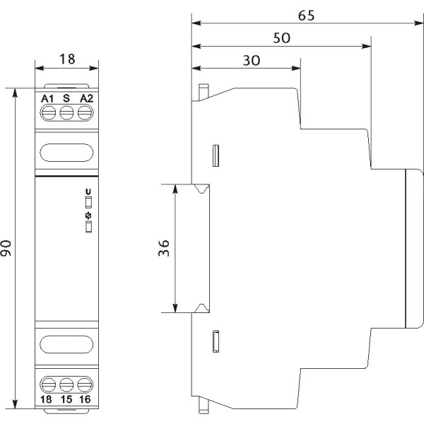 Імпульсне реле Promfactor з функцією "пам'ять" FRT25 1 24-240В AC/DC (FRT25 1) - фото №1