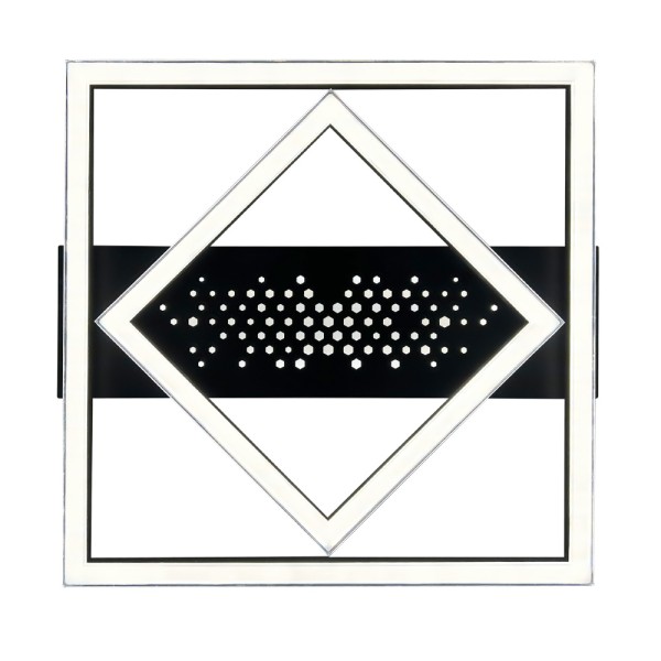 Світильник LED smart KENZO-S+пульт 100W 3000-5000K IP20 квадрат чорний Violux ( 220685 ) - фото №1