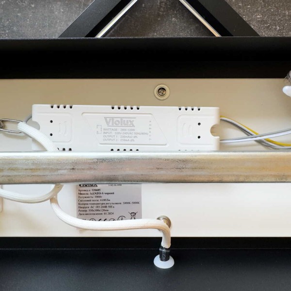 Світильник LED smart KENZO-S+пульт 100W 3000-5000K IP20 квадрат чорний Violux ( 220685 ) - фото №5