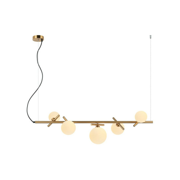 Підвісний світильник, люстра Italux PND-5622-5-BRO-W Reverso G9 5x25W IP20 Золотий - фото №2
