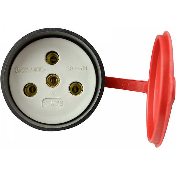 Силовой разьем Аско-Укрем РК 3Р+РЕ 25А (A0250010006) - фото №2