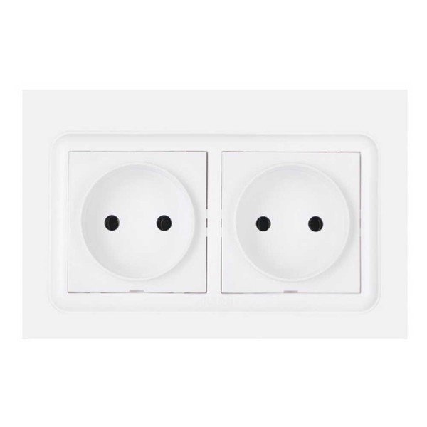 Розетка Nilson Unique біла 2-на без заземлення ( 28111024 )