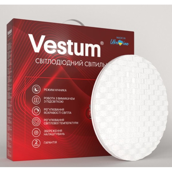 Стельовий світильник Vestum CELL зоряне небо 72Вт 375x60мм 3000-6500К 5600Лм з пультом - фото №1