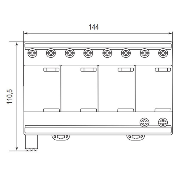 Ограничитель перенапряжения ETI 002440562 ETITEC SM T12 300/25 (3+1 8p TT TN-S) - фото №1