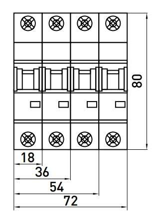 Модульный автоматический выключатель E.Next e.industrial.mcb.100.3.C16 3р 16А C (i0180021) - фото №1