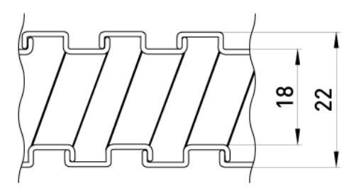 Металлорукав - Ø18 мм оцинкованный, сухой (50м) - фото №1