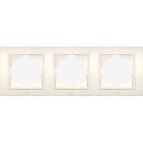 Рамка ELBI ZENA кремова 3-на (500-010300-227)