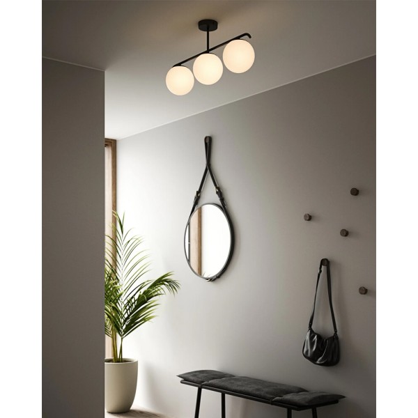 Люстра Nordlux 2010583003 Grant E14 3x25W IP20 чорна - фото №1