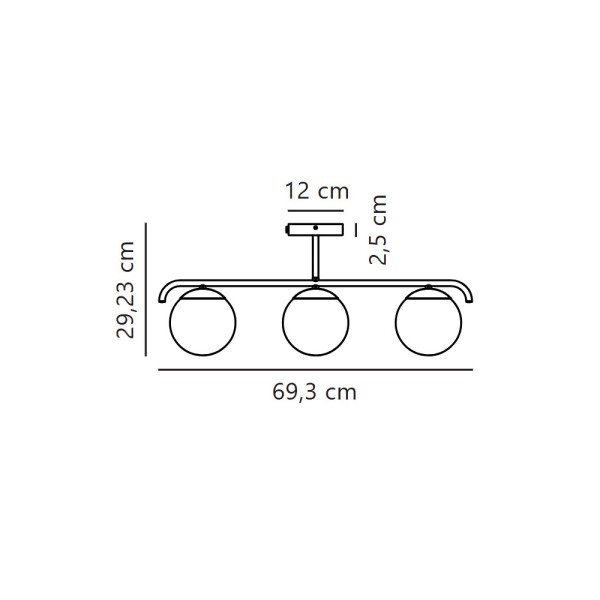 Люстра Nordlux 2010583003 Grant E14 3x25W IP20 чорна - фото №2
