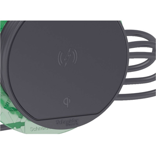 Вбудований у стіл блок Schneider Electric INS44010 з бездротовою зарядкою - фото №1