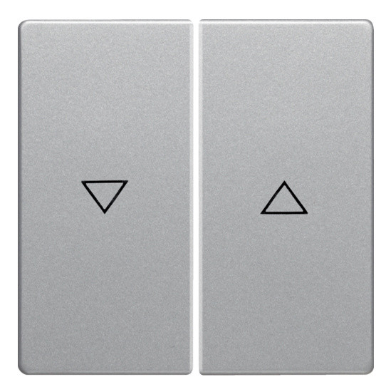 Двоклавішна клавіша вимикача Berker Qx 16256084 із символом «Стрілка» (алюміній)