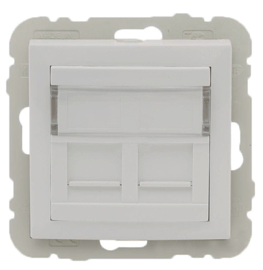 Двойная компьютерная розетка Logus 21975 TGE RJ45 (Cat.5e) (лед)