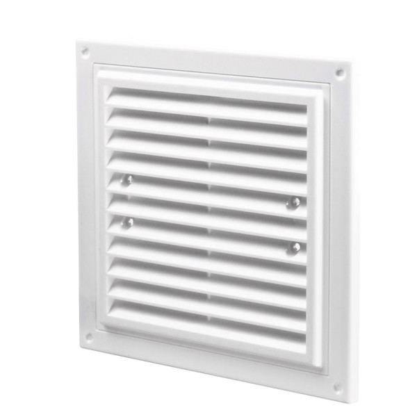 Решетка Домовент ДВ 205х205с М белая