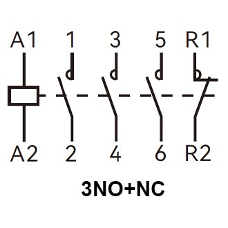 Модульный контактор TOSUNlux LCH8-63 3NO+1NC 4P 63A (6931934234763) - фото №2