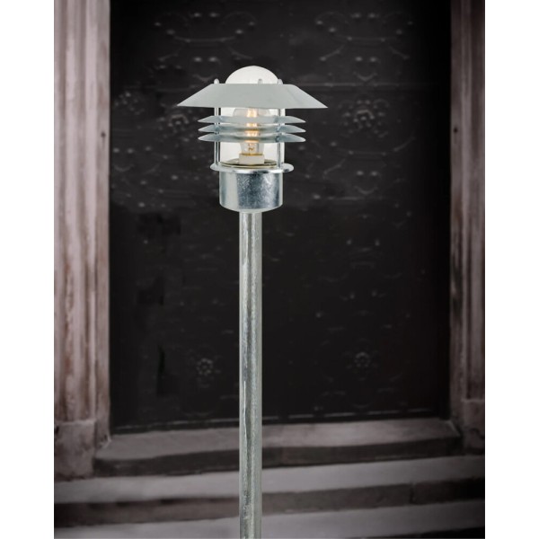 Вуличний світильник Nordlux 25118031 Vejers E27 1x60W IP54 сріблястий - фото №1