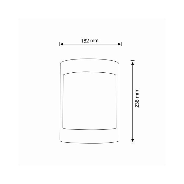 Вуличний світильник Goldlux 312372 Muret E27 1x10W IP44 WH - фото №1
