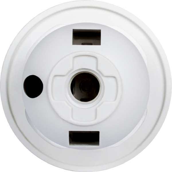 Пластиковый патрон E.Next e.lamp socket with nut.E27.pl.white Е27 с гайкой белый (s9100016) - фото №2