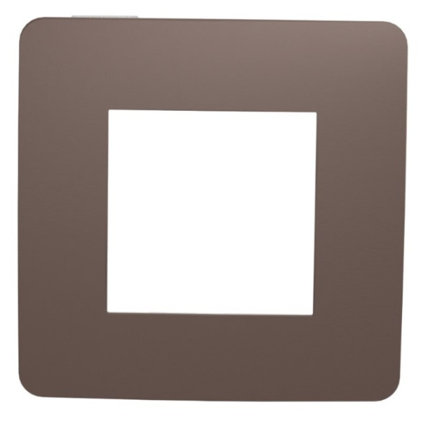 Однопостова рамка Schneider Electric NU280216 (шоколад/білий) - фото №1