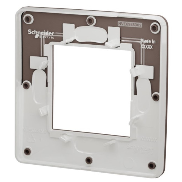 Однопостова рамка Schneider Electric NU280216 (шоколад/білий) - фото №4