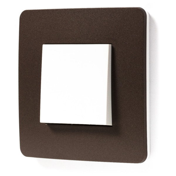Однопостова рамка Schneider Electric NU280216 (шоколад/білий) - фото №5