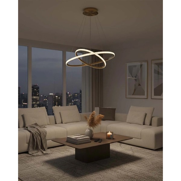 Люстра Goldlux 337863 Diana LED 2x44W 4000K 6200Lm IP20 золота - фото №2