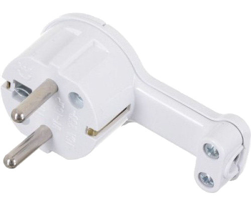 Кутова вилка SEZ WT-16UP BI 16А біла