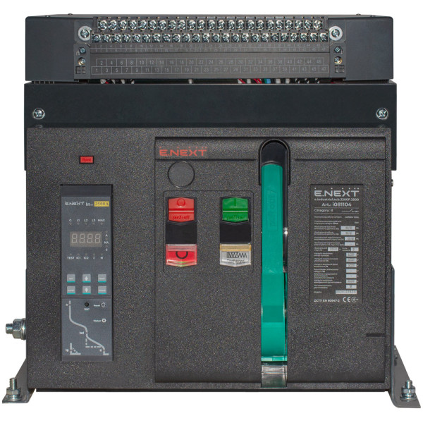 Воздушный автоматический выключатель E.Next e.industrial.acb.3200F.2500 400В 3Р с мотор-приводом и РН (i081104) - фото №1