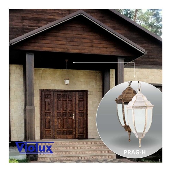 Світильник садово-парковий Violux Prag-H антична бронза 60W Е27 IP44 ( 500030 ) - фото №4